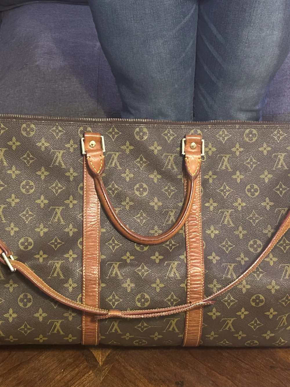 Louis Vuitton Brown Monogram Canvas Travel Tote